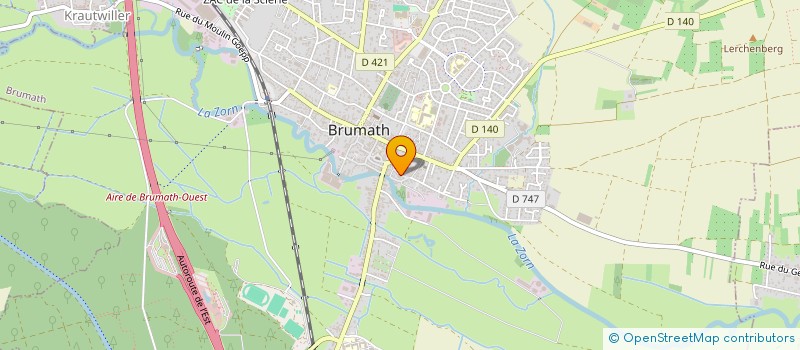 localisation de l'entreprise SCI H.A.C.  BRUMATH