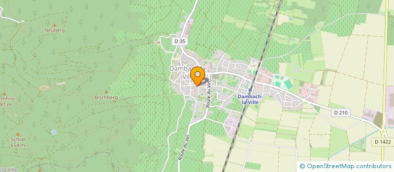 localisation de l'entreprise SCI H.A.F.A.  DAMBACH LA VILLE