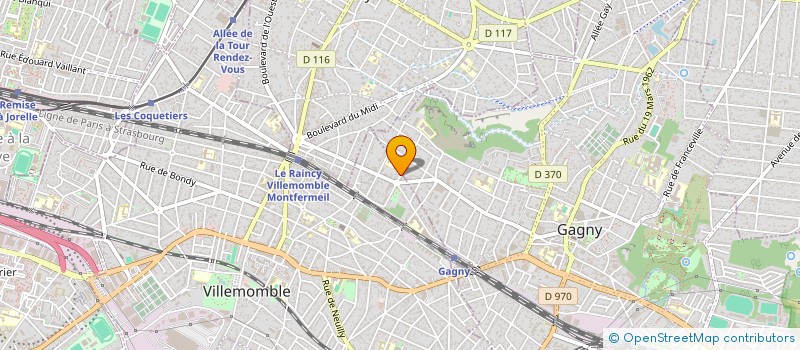 localisation de l'entreprise SCI H.A.M  VILLEMOMBLE