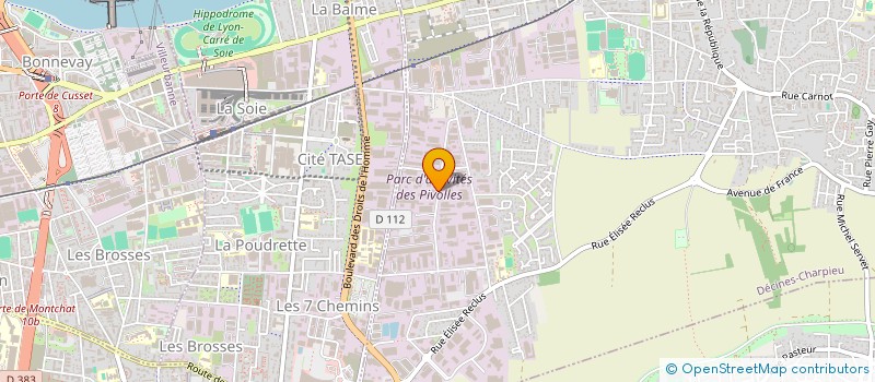 localisation de l'entreprise SCI H.A.R  DECINES-CHARPIEU