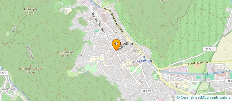 localisation de l'entreprise SCI H&B  GUEBWILLER