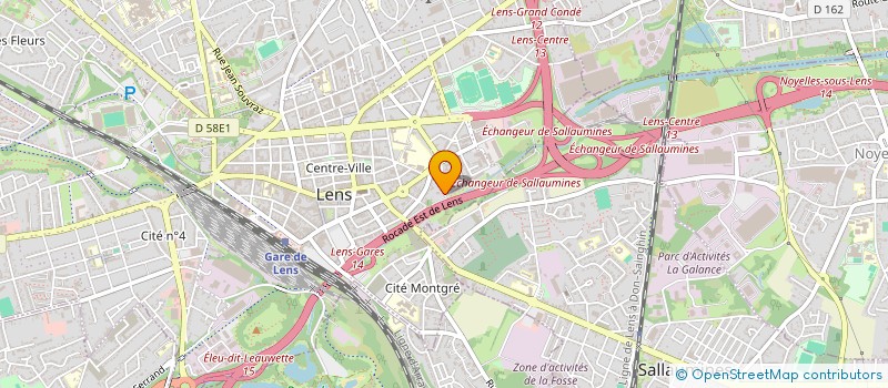 localisation de l'entreprise SCI H.B.  LENS