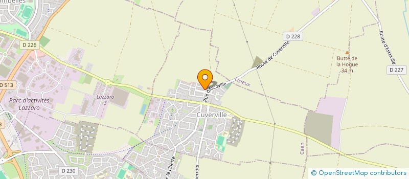 localisation de l'entreprise SCI H B  CUVERVILLE