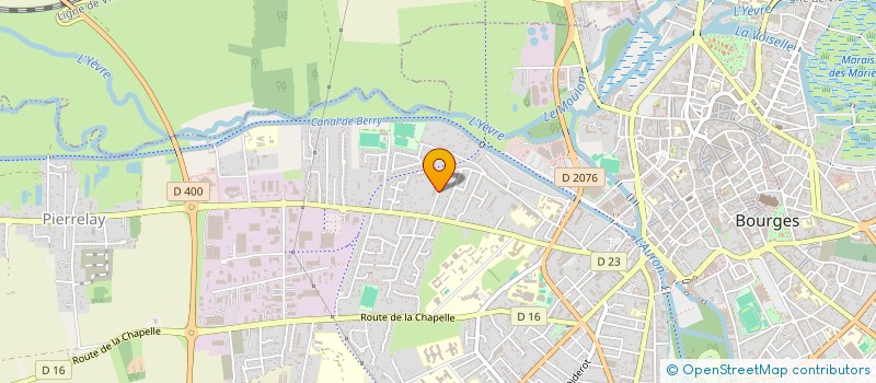 localisation de l'entreprise SCI H B  BOURGES