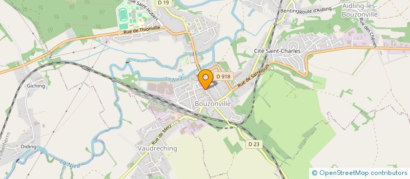 localisation de l'entreprise SCI H.B.  BOUZONVILLE