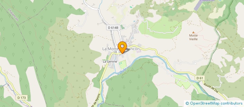 localisation de l'entreprise SCI H B F G  LA MOTTE-CHALANCON