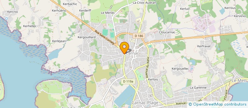 localisation de l'entreprise SCI H.B. IMMOBILIER  CARNAC