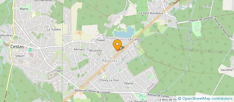 localisation de l'entreprise SCI H B S  CESTAS