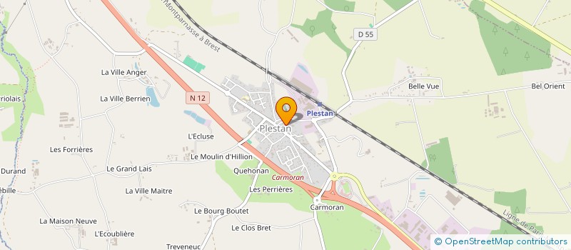 localisation de l'entreprise SCI H BUTIER  PLESTAN