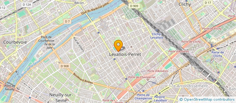 localisation de l'entreprise SCI H & C DESSAUX à LEVALLOIS-PERRET