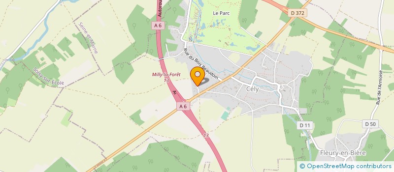 localisation de l'entreprise SCI H.C.E.L.  CELY