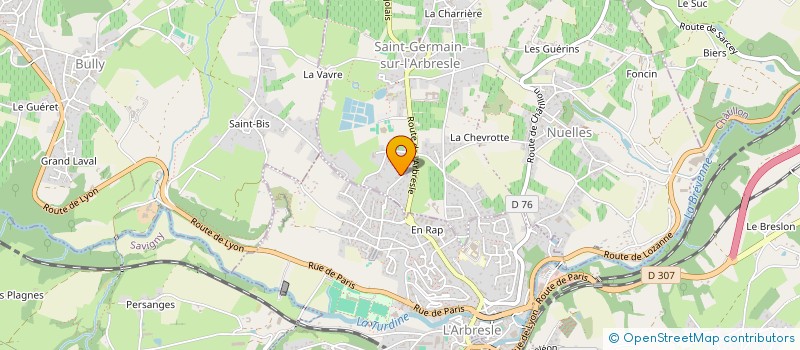 localisation de l'entreprise SCI H.C.P.  SAINT GERMAIN NUELLES