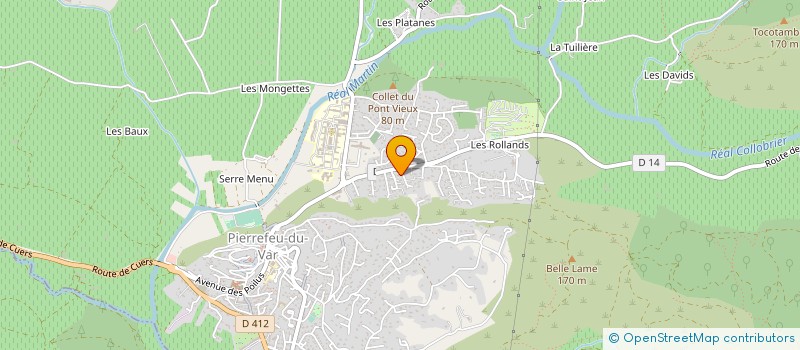 localisation de l'entreprise SCI H.C.V.M  PIERREFEU-DU-VAR