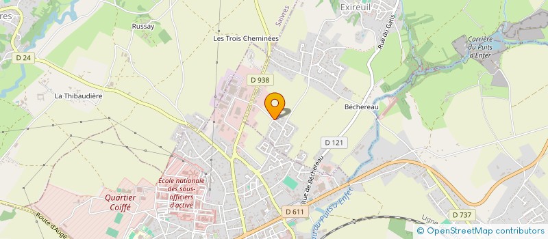 localisation de l'entreprise SCI H.D  EXIREUIL