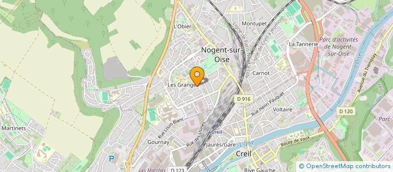 localisation de l'entreprise SCI H.D.A  NOGENT-SUR-OISE