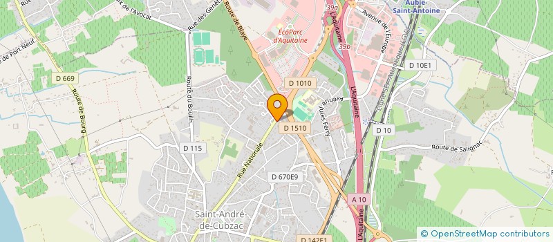 localisation de l'entreprise SCI H.D.I.  SAINT-ANDRE-DE-CUBZAC