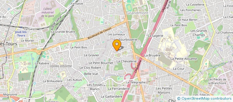 localisation de l'entreprise SCI H.D.M. IMMOBILIER  CHAMBRAY-LES-TOURS