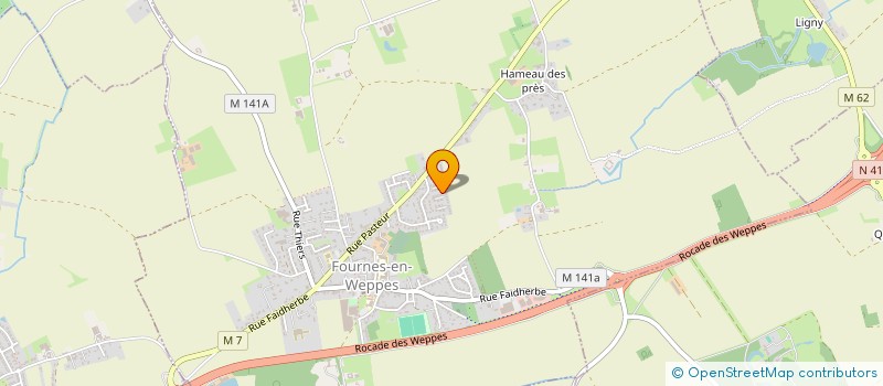 localisation de l'entreprise SCI H.D.R.I  FOURNES-EN-WEPPES