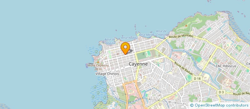 localisation de l'entreprise SCI H.D.S.  CAYENNE