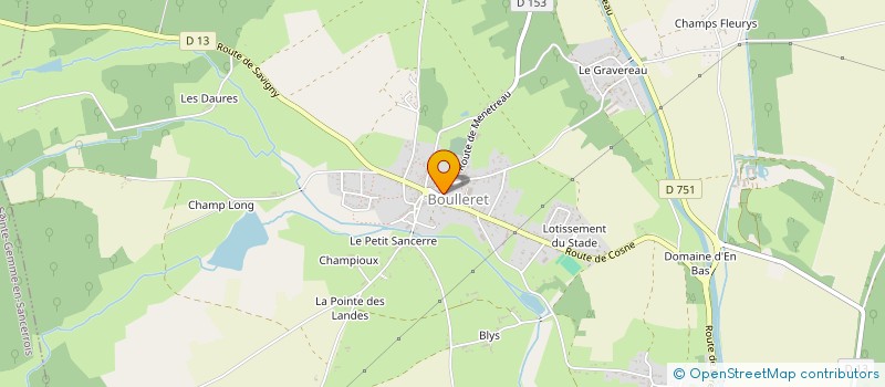 localisation de l'entreprise SCI H. DE MONTMARTRE à COSNE-COURS-SUR-LOIRE