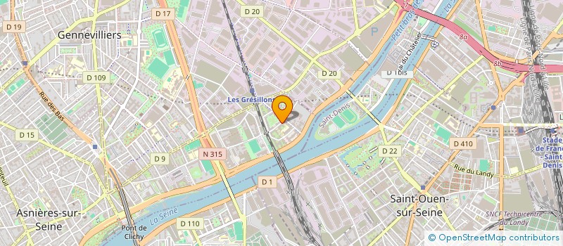 localisation de l'entreprise SCI H-ELODIE à ASNIERES-SUR-SEINE