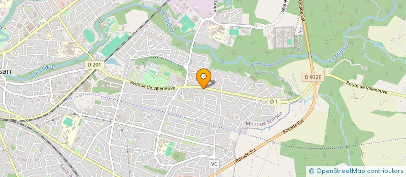 localisation de l'entreprise SCI  H ET C1  MONT-DE-MARSAN