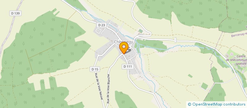 localisation de l'entreprise SCI H.F.J  CHENNEGY