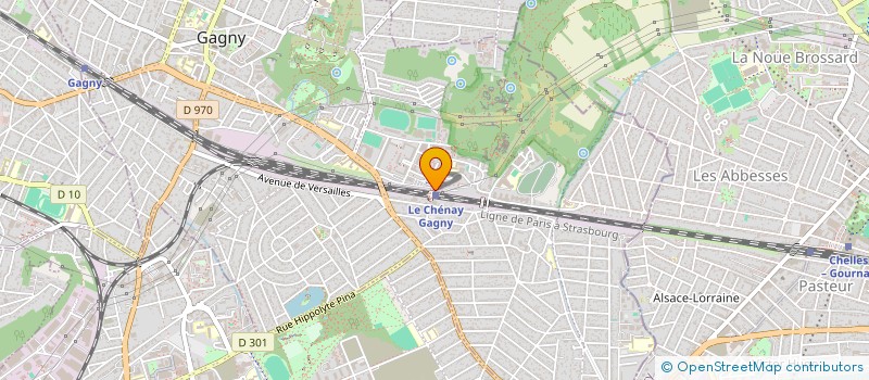 localisation de l'entreprise SCI H.F.P.C.  GAGNY