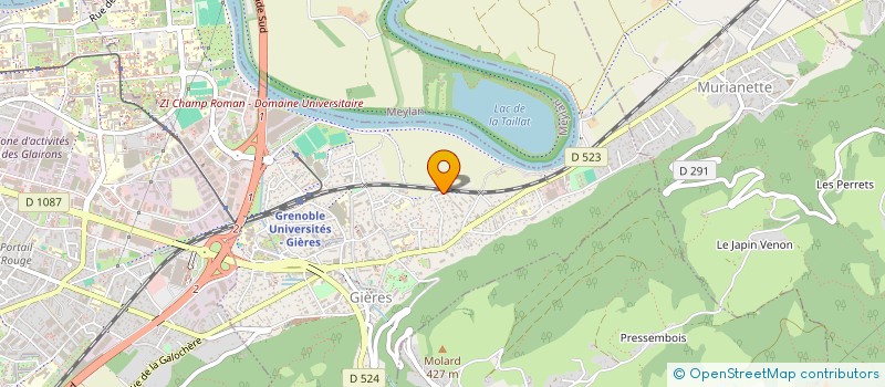 localisation de l'entreprise SCI H.G.H  GIERES