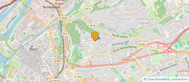 localisation de l'entreprise SCI H H M  METZ