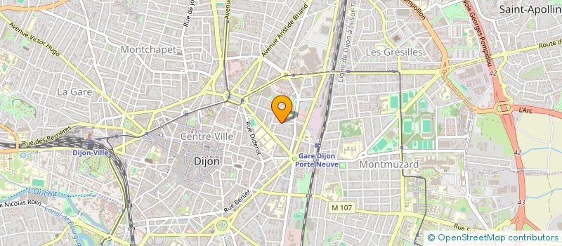 localisation de l'entreprise SCI H.H.P à DIJON