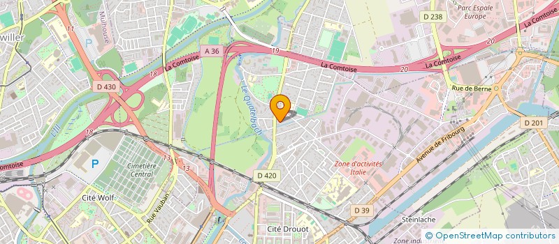 localisation de l'entreprise SCI H.I.F  ILLZACH