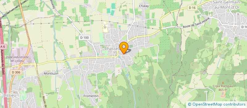 localisation de l'entreprise SCI H+ IMAU  CHASSELAY