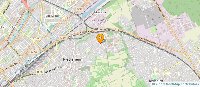 localisation de l'entreprise SCI H + IMMO 3  RIEDISHEIM