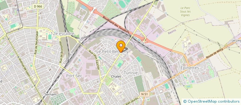 localisation de l'entreprise SCI H.J  BETHENY