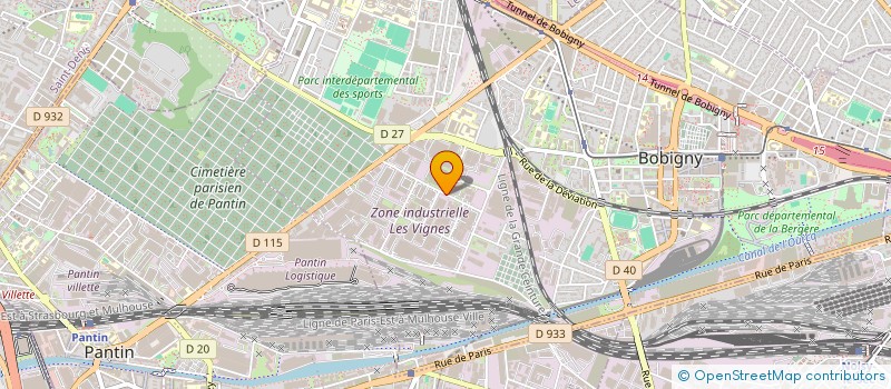 localisation de l'entreprise SCI H & J  BOBIGNY