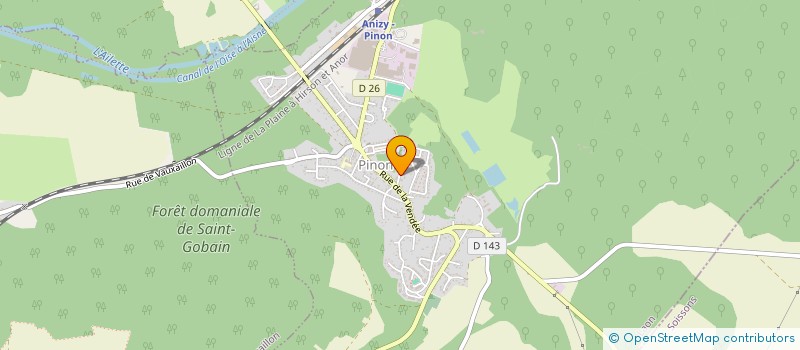 localisation de l'entreprise SCI H&J  PINON