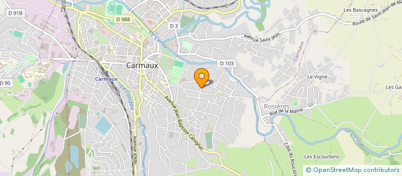 localisation de l'entreprise SCI H.J.J.M  SAINT-BENOIT-DE-CARMAUX