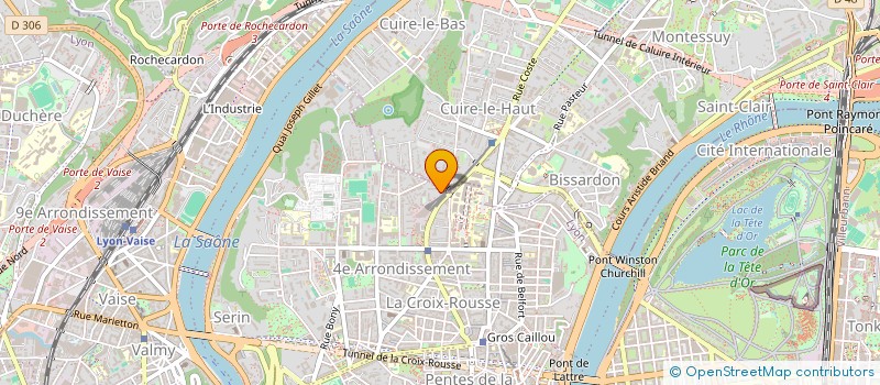 localisation de l'entreprise SCI H.K.  LYON