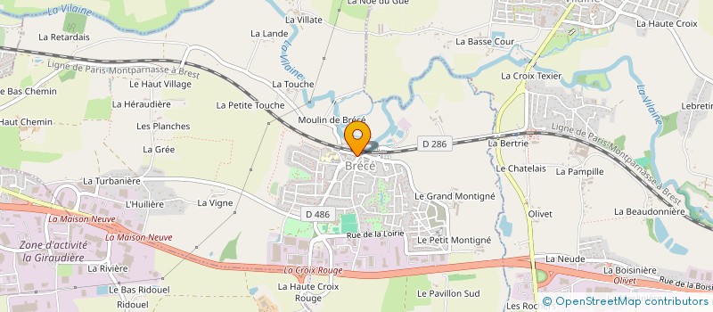 localisation de l'entreprise SCI H.L  BRECE