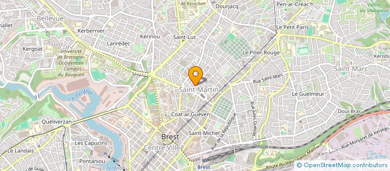 localisation de l'entreprise SCI H L G S  BREST