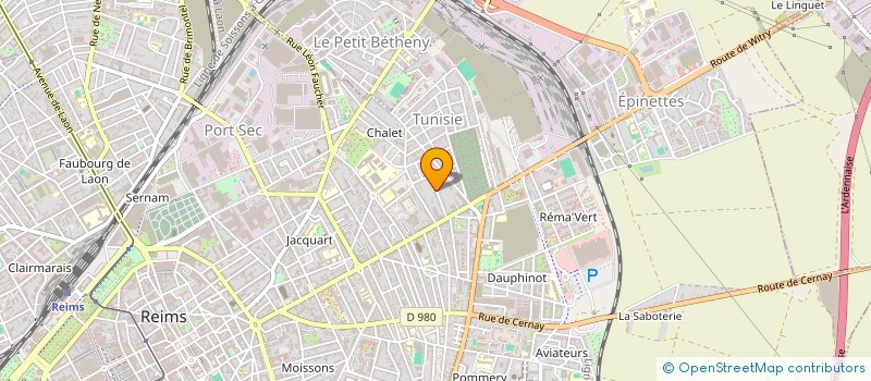 localisation de l'entreprise SCI H.L.J.  REIMS