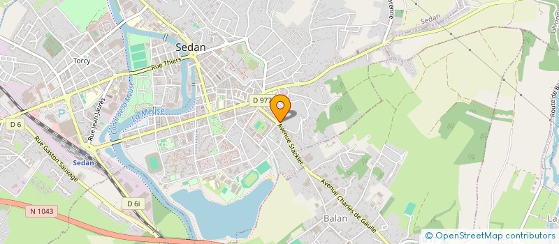 localisation de l'entreprise SCI  H.L.R.  SEDAN