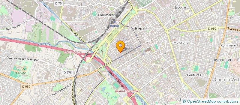 localisation de l'entreprise SCI H. LOUVOIS  REIMS