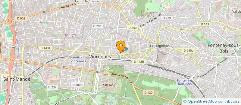 localisation de l'entreprise SCI H.M à VINCENNES