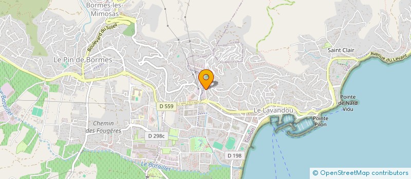 localisation de l'entreprise SCI H M à LE LAVANDOU