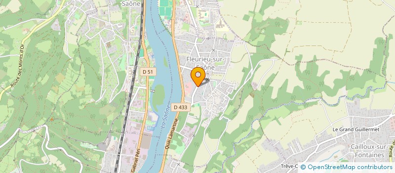 localisation de l'entreprise SCI H.M.V  FLEURIEU-SUR-SAONE