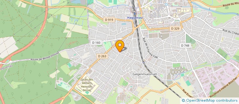 localisation de l'entreprise SCI H.O.D  HAGUENAU