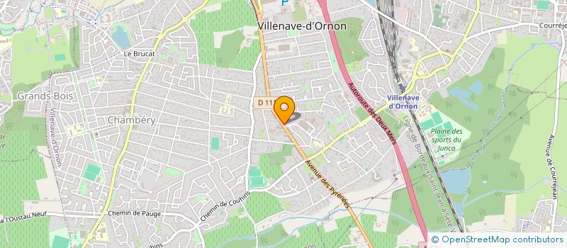 localisation de l'entreprise SCI H.P  VILLENAVE-D'ORNON