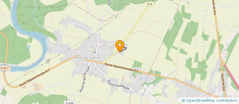 localisation de l'entreprise SCI H.P.B.  PORT-DE-LANNE